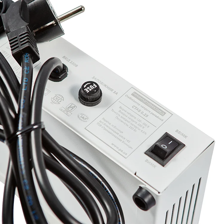 Стабилизатор напряжения Промавтоматика СТАБ 0.25 релейный белый инструкция - картинка 6