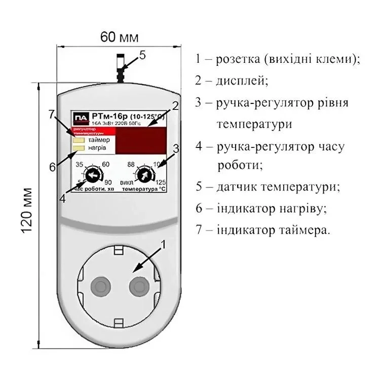 РТм 116t (10-125 °C) регулятор температури відгуки - зображення 5