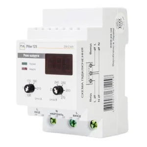 Реле напруги Промавтоматика РНм 125 25A на DIN рейку